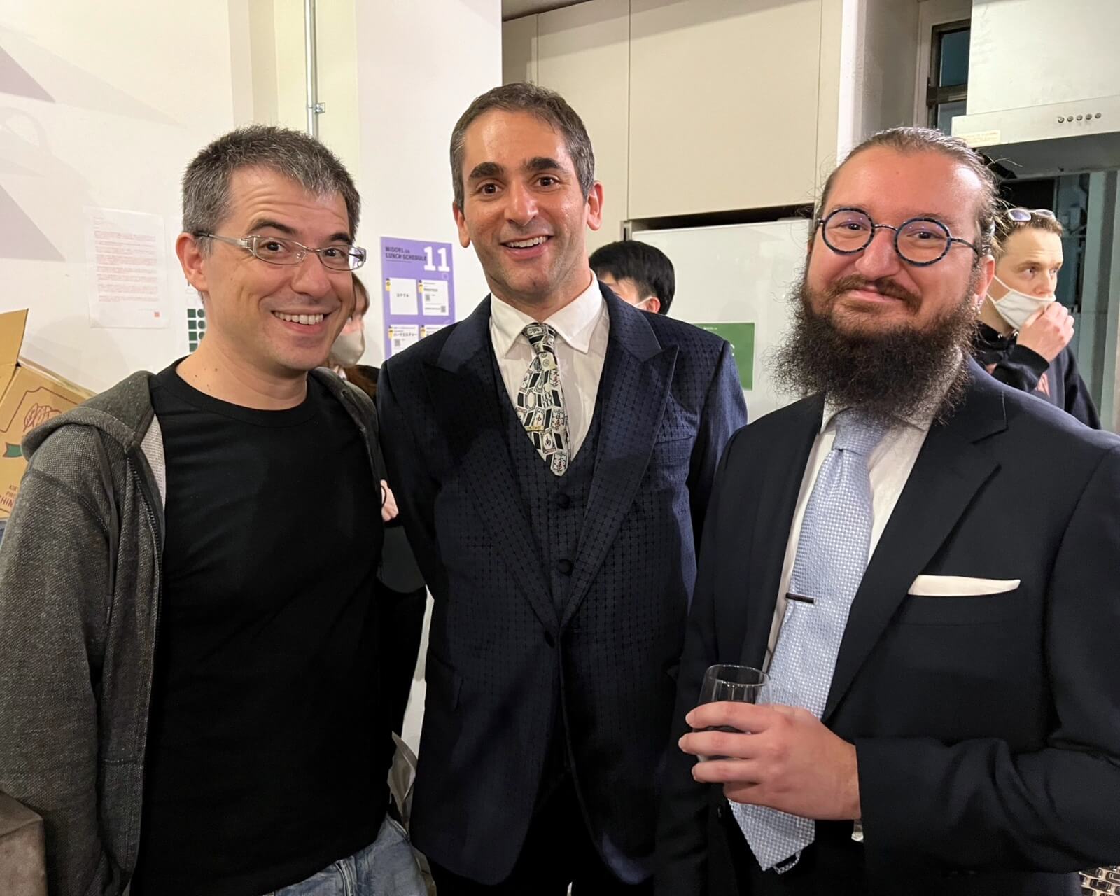 Benjamin Boas & guests at his book launch event at Midoriso Nagatacho.